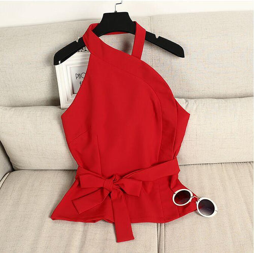 Elegant Off Shoulder Bow Shirt top - SexyBling