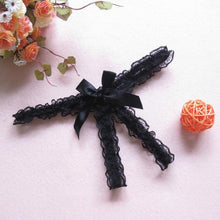 Load image into Gallery viewer, Hot Floral Lace Bow Thong - SexyBling