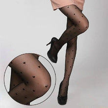 Load image into Gallery viewer, Lustful Love Heart Transparent Pantyhose - SexyBling