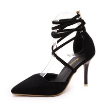 Load image into Gallery viewer, Cross Tied Gladiator Pumps - SexyBling