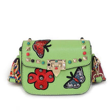 Load image into Gallery viewer, Flower Designer Leather Crossbody Clutch - SexyBling