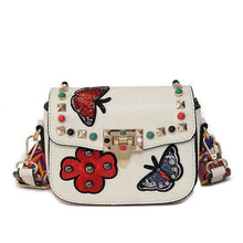 Load image into Gallery viewer, Flower Designer Leather Crossbody Clutch - SexyBling