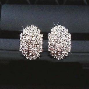 Silver Double Face Cuff Earrings - SexyBling