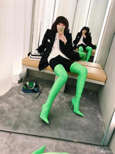 Load image into Gallery viewer, Classy Over the Knee Pointed Thin Boots - SexyBling