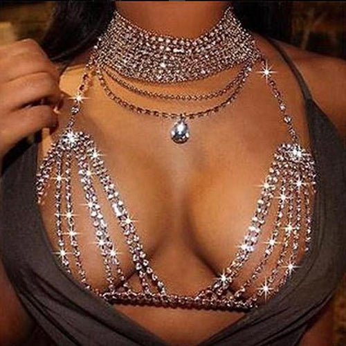 Exotic Rhinestone Bling Bra - SexyBling