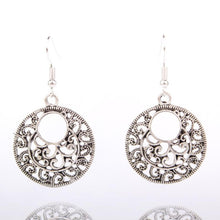 Load image into Gallery viewer, Tibetan Round Dangle Earrings - SexyBling