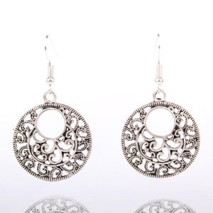 Tibetan Round Dangle Earrings - SexyBling