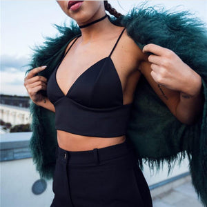 Sexy V-Neck Short Tank Crop top - SexyBling