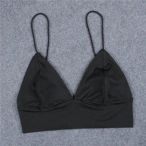 Sexy V-Neck Short Tank Crop top - SexyBling