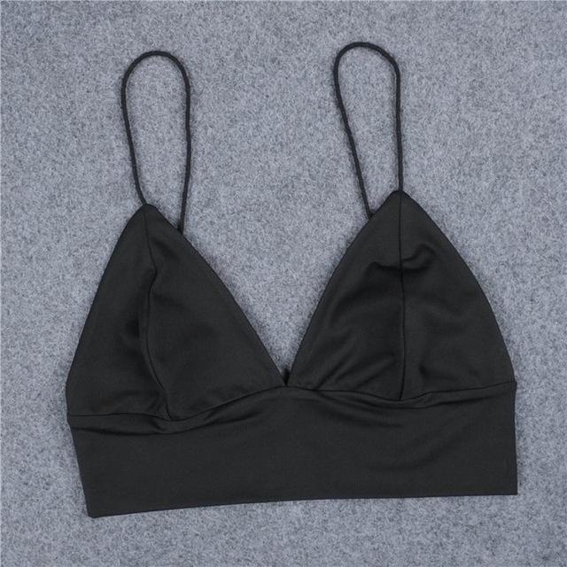 Sexy V-Neck Short Tank Crop top - SexyBling