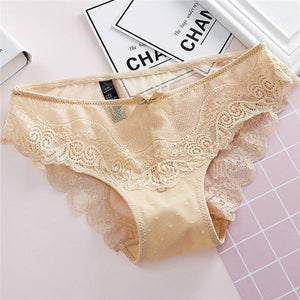 Kinky Knickers Bow Lace Thong - SexyBling