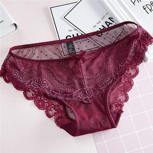 Kinky Knickers Bow Lace Thong - SexyBling