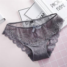 Load image into Gallery viewer, Kinky Knickers Bow Lace Thong - SexyBling