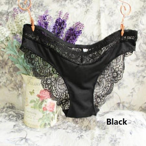 Kinky Knickers Bow Lace Thong - SexyBling