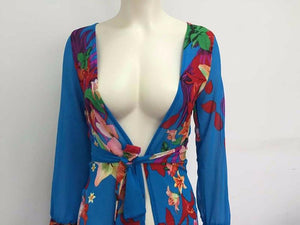 Floral Summer Long Bikini Cover UP - SexyBling