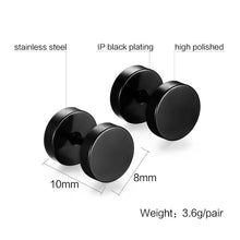 Load image into Gallery viewer, Double Sided Round Bolt Earrings - SexyBling