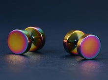 Load image into Gallery viewer, Double Sided Round Bolt Earrings - SexyBling