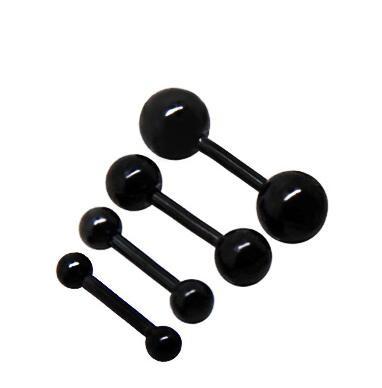 Stainless Steel Ball Barbell Earrings - SexyBling