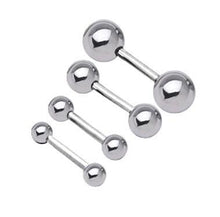 Load image into Gallery viewer, Stainless Steel Ball Barbell Earrings - SexyBling