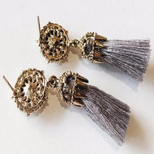 Load image into Gallery viewer, Flower Ancient Tassel Drop Earrings - SexyBling