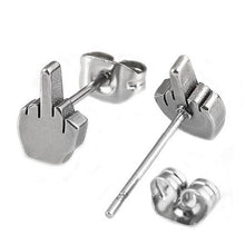 Load image into Gallery viewer, Punk Cool Boy Middle-Finger Studs Earrings - SexyBling