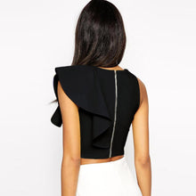 Load image into Gallery viewer, Hot One Shoulder Ruffle Crop Top - SexyBling