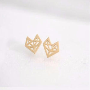 Simple Origami Fox Earrings - SexyBling