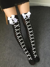 Load image into Gallery viewer, Cosplay Stripped Japanese Stockings - SexyBling