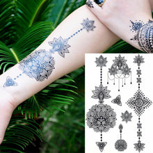 Load image into Gallery viewer, Black Ink Henna Temporary Tattoo - SexyBling