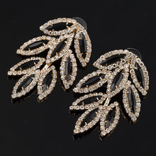 Load image into Gallery viewer, Clear-Cut Leaf Zircon Earrings - SexyBling