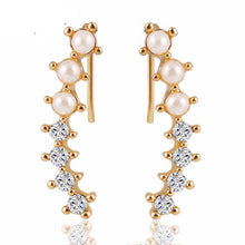 Load image into Gallery viewer, Pearl Crystal 6 Beads Earrings - SexyBling