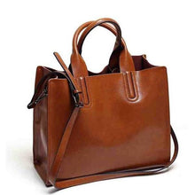 Load image into Gallery viewer, PU Leather Trunk Tote Designer Shoulder Bag - SexyBling