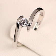Load image into Gallery viewer, Doublefare Zirconia Engagement Ring - SexyBling